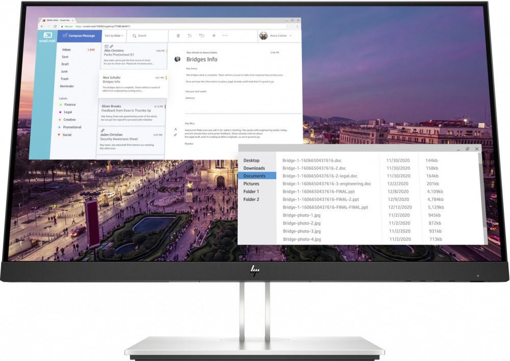 HP 23" Монитор EliteDisplay E23 G4, черный #1