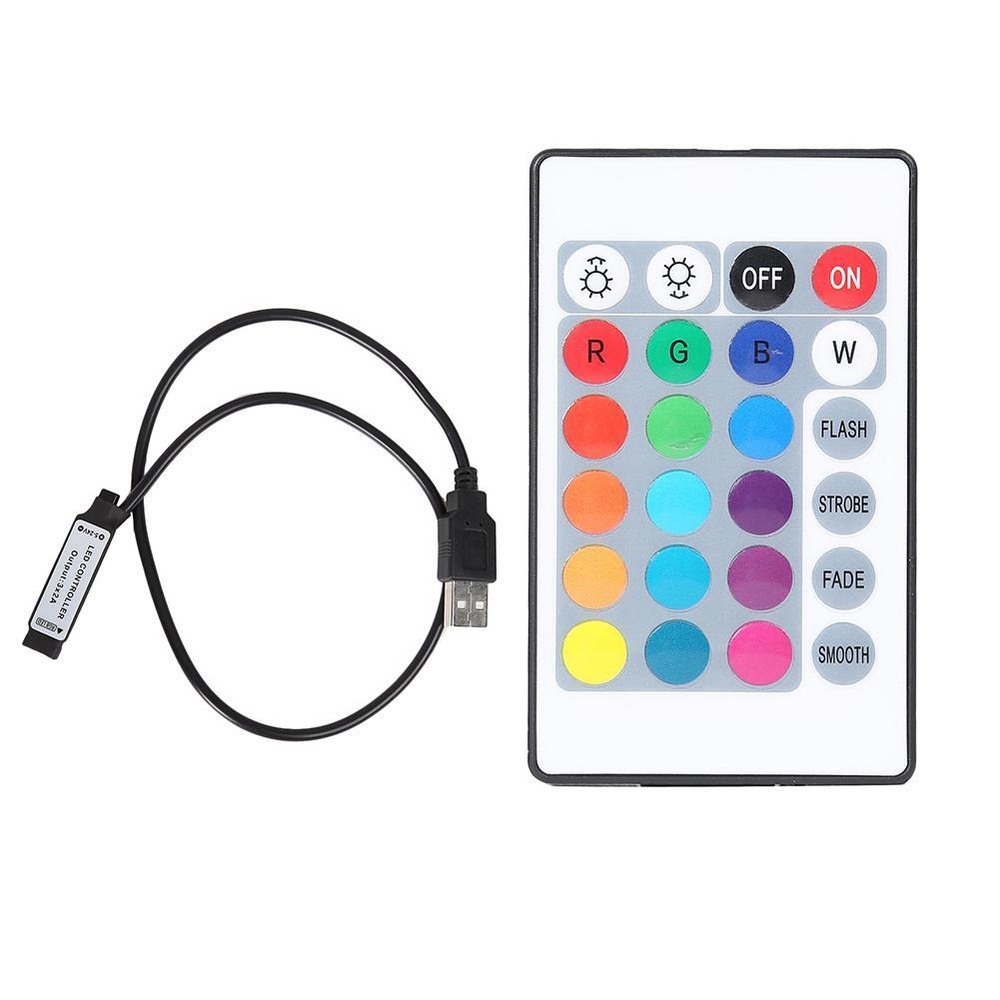 ИК-пульт дистанционного управления с 24-клавишной светодиодной лентой с ...