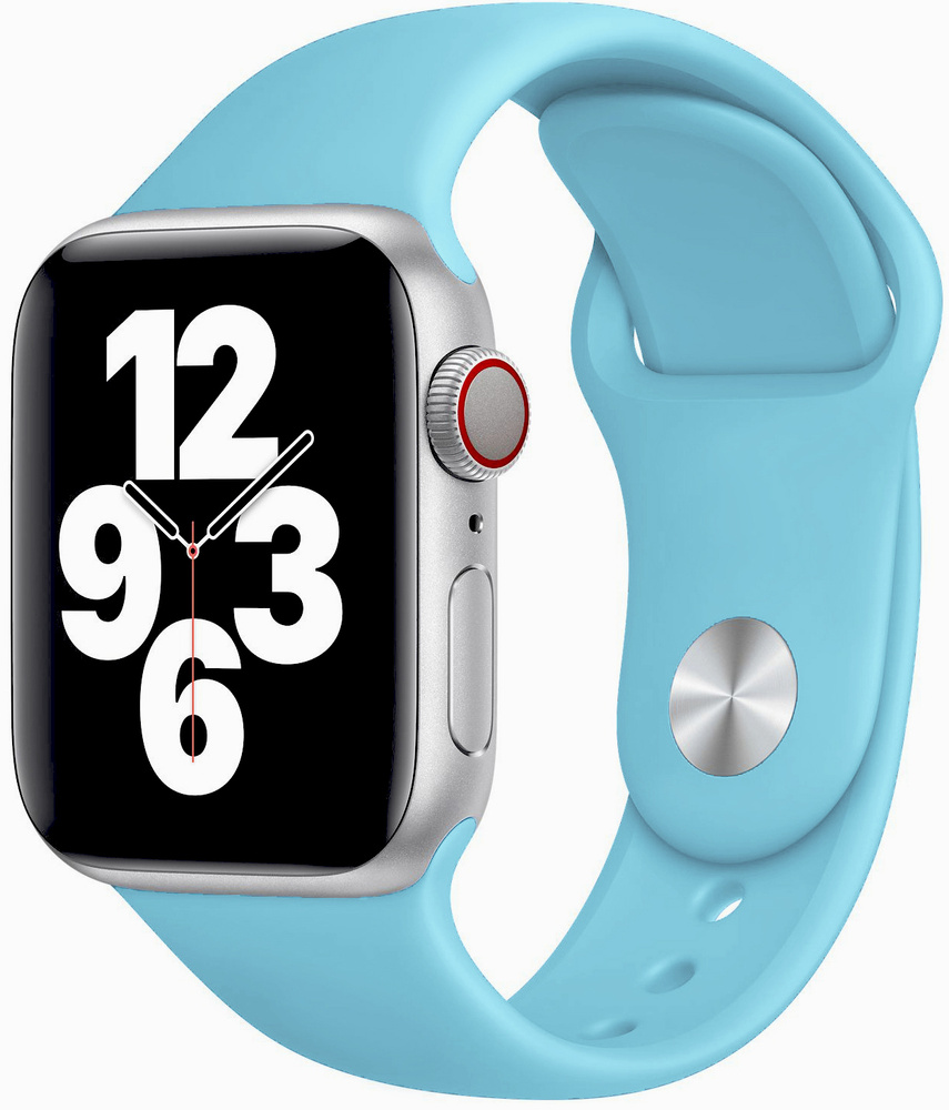 Силиконовый ремешок для Apple Watch series 1-9 SE, SE 2, Ultra и Ultra 2 42-44-45-49 mm / Спортивный #1