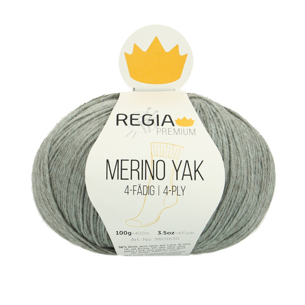 Пряжа Schachenmayr REGIA PREMIUM 4-ply Merino Yak, 100г/400м, цвет 07513 mint meliert #1