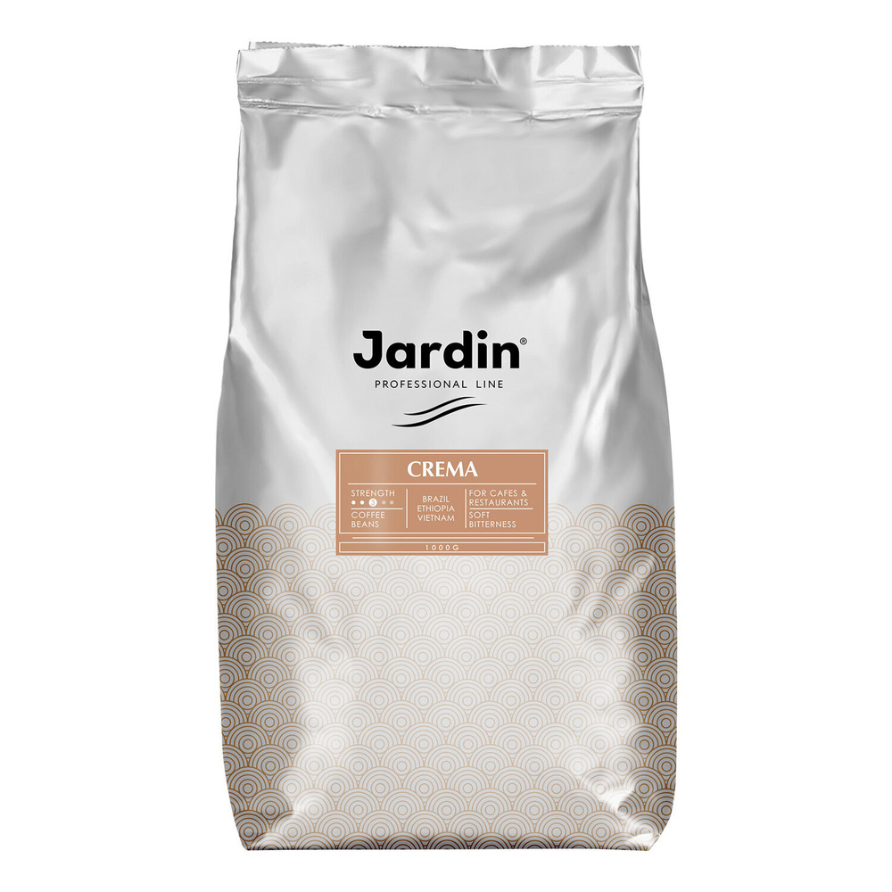 Кофе в зернах JARDIN (Жардин) "Crema", натуральный, 1000 г, вакуумная упаковка, 0846-08, 1ед. в комплекте #1