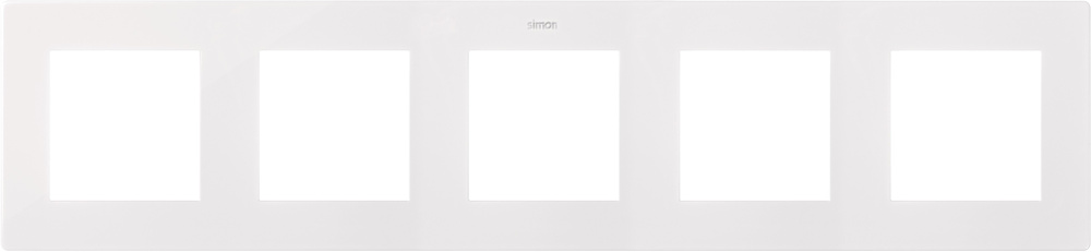 Рамка 5-м Simon24 бел. 2400650-030 ( 1шт. ) #1