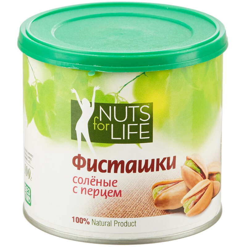 Фисташки Nuts for life соленая с черным перцем, 100 грамм - купить с ...