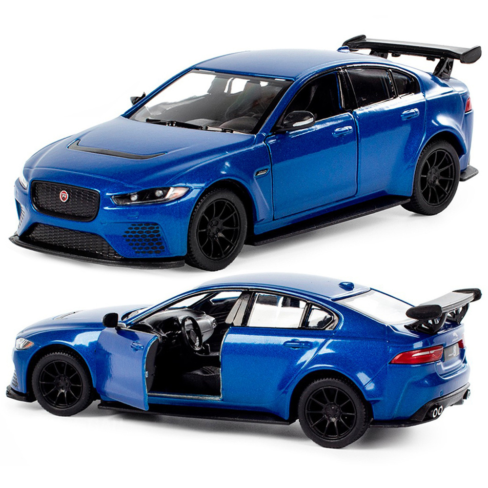 Машинка металлическая Kinsmart 1:38 Jaguar XE SV Project 8 KT5416D  инерционная, двери открываются / Синий - купить с доставкой по выгодным  ценам в интернет-магазине OZON (519291242)