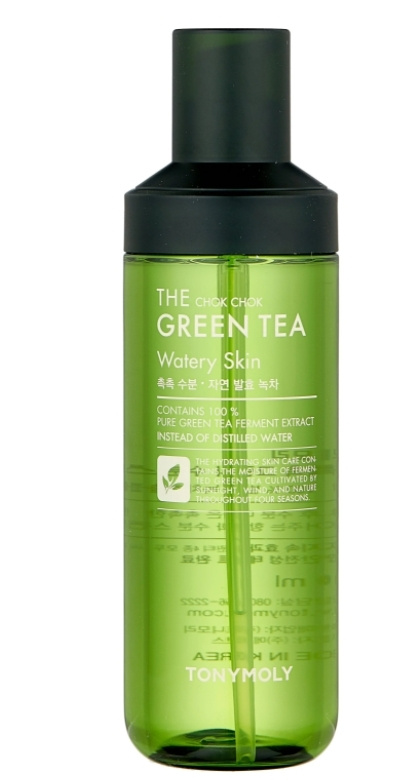 Tonymoly The Chok Chok Green Tea Watery Skin Увлажняющий Тоник для лица с экстрактом зеленого чая  #1