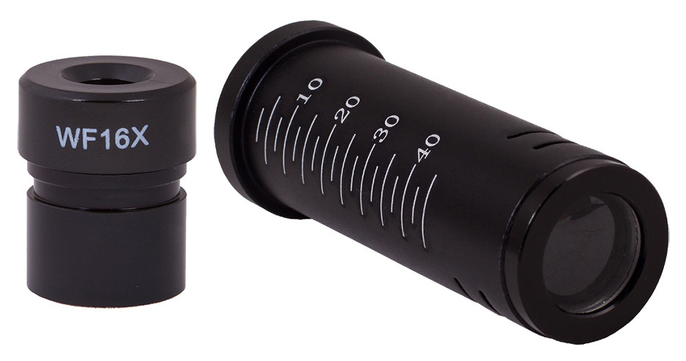 Аксессуар для микроскопа levenhuk Линза Барлоу 2x и окуляр WF16x, 16 ...