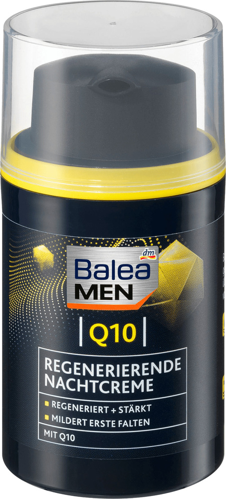 Balea MEN Ночной крем антивозрастной уход с Q10, маслом ши и пантенолом, 50 мл  #1