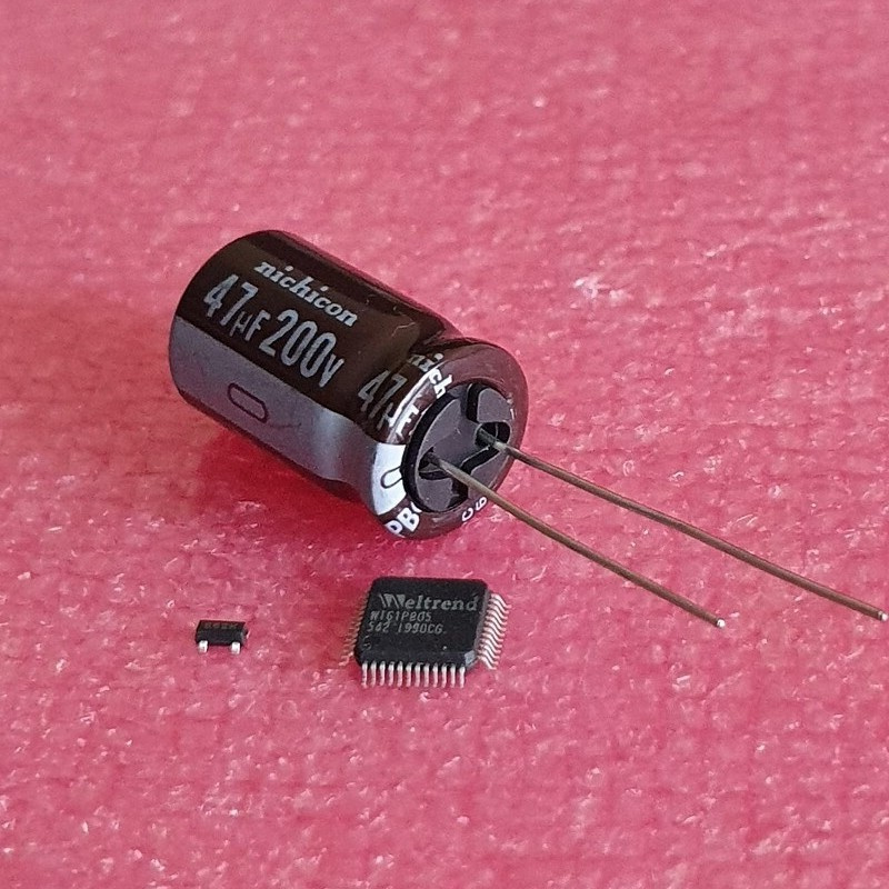 Weltrend WT61P805 новая прошитая микросхема+стаб(3.3 В)+конденсатор ...