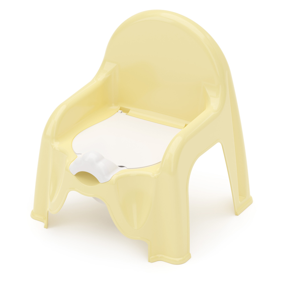 горшок стульчик детский желтый