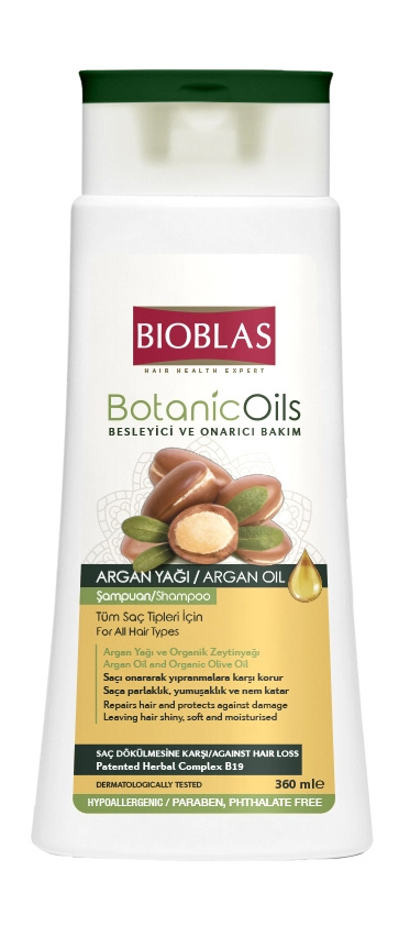 Шампунь против выпадения волос с аргановым маслом Bioblas Botanic Oils ...