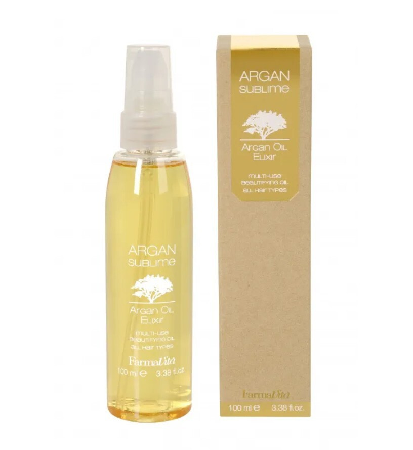 FARMAVITA Эликсир/масло ARGAN OIL SUBLIME ABSOLUTс аргановым маслом для волос, лица, рук и тела для питания #1