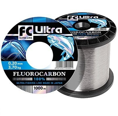 Леска для рыбалки AQUA FC Ultra Fluorocarbon 100% 0,20mm 1000m #1