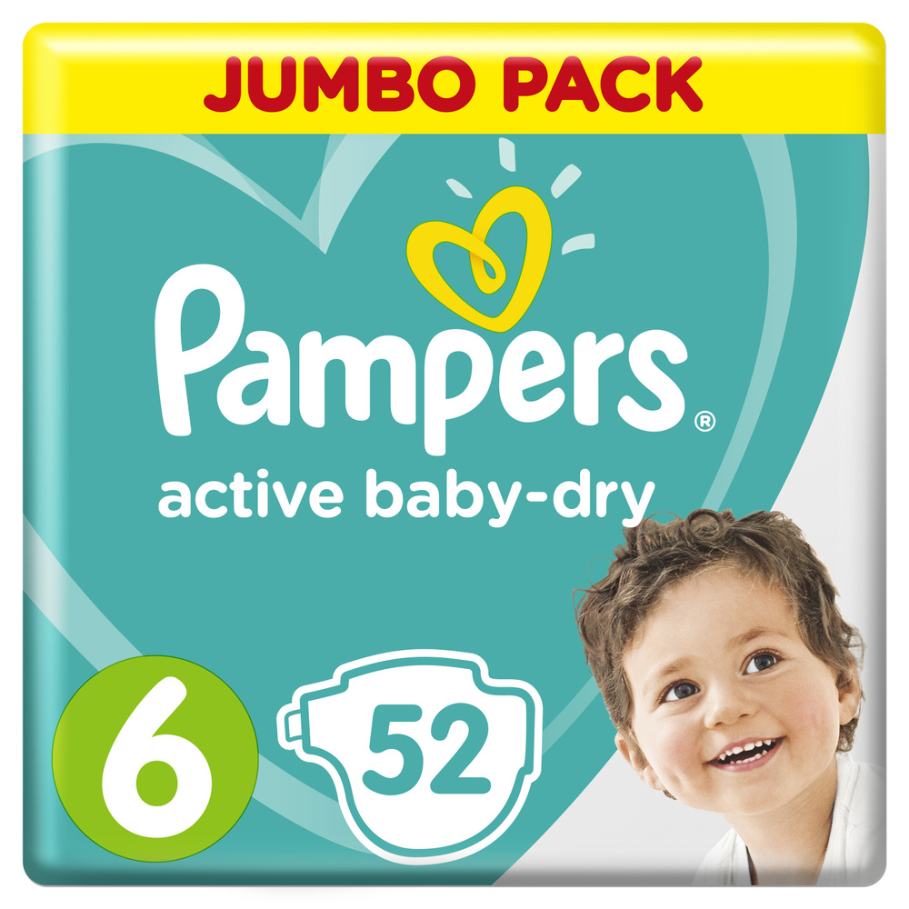 Pampers Подгузники Active Baby Extra Large (16-18 кг), 52шт/уп #1