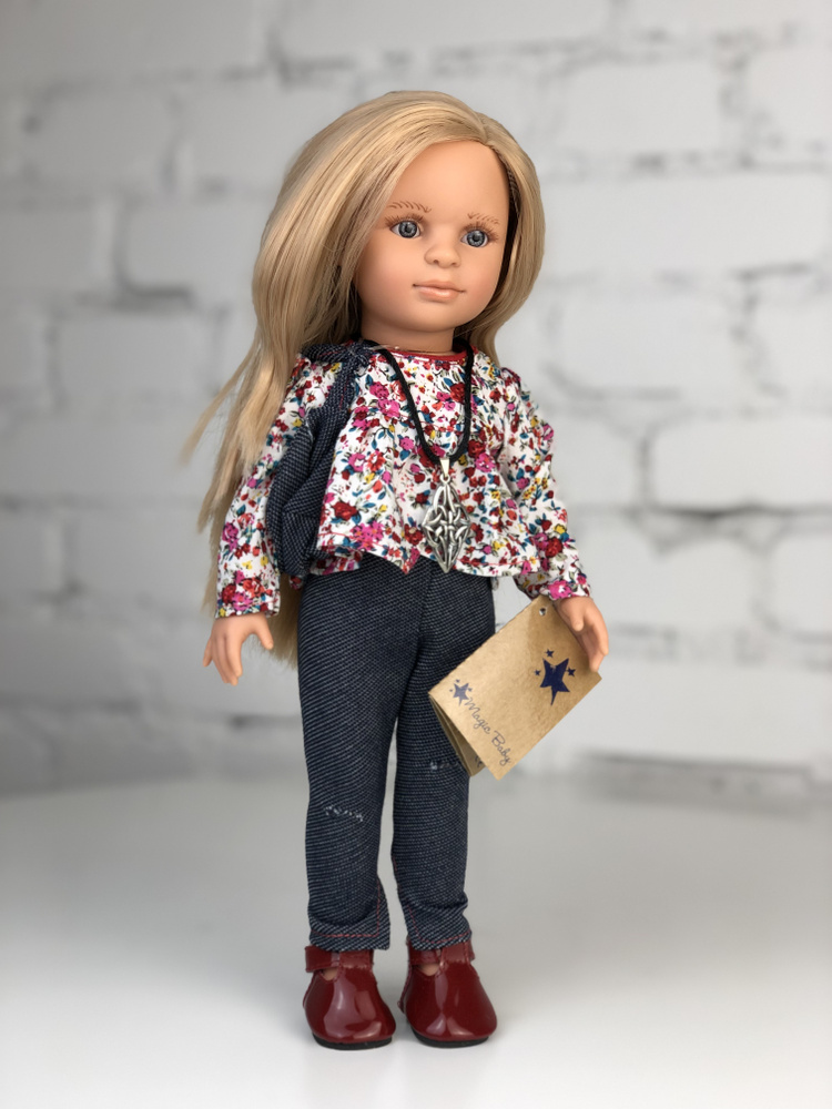 Кукла Lamagik "Нина", блондинка, в джинсах, 33 см, арт. 33101 #1