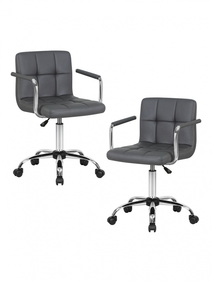 Набор 2 шт. Офисное кресло для персонала DOBRIN TERRY, LM-9400, серый  #1
