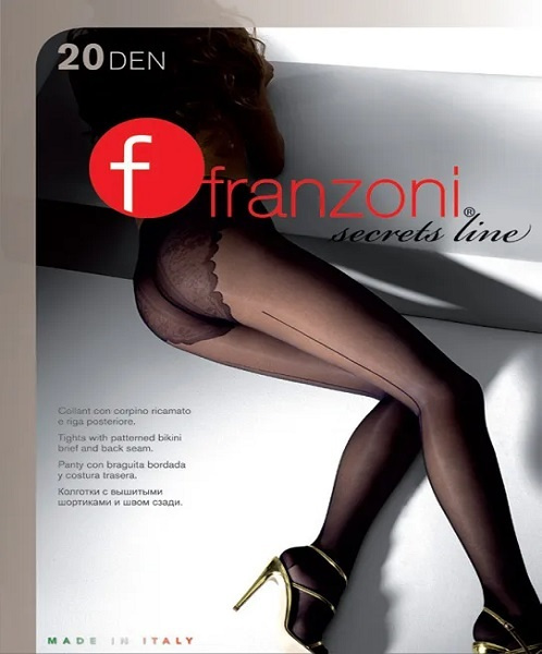 Колготки Franzoni Nero, 20 den, 1 шт - купить с доставкой по выгодным ценам  в интернет-магазине OZON (620558964)