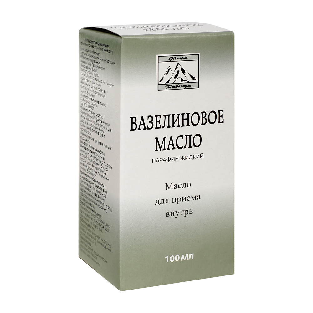 Вазелиновое масло (Флора Кавказа), 100 мл — купить в интернет-аптеке OZON.  Инструкции, показания, состав, способ применения