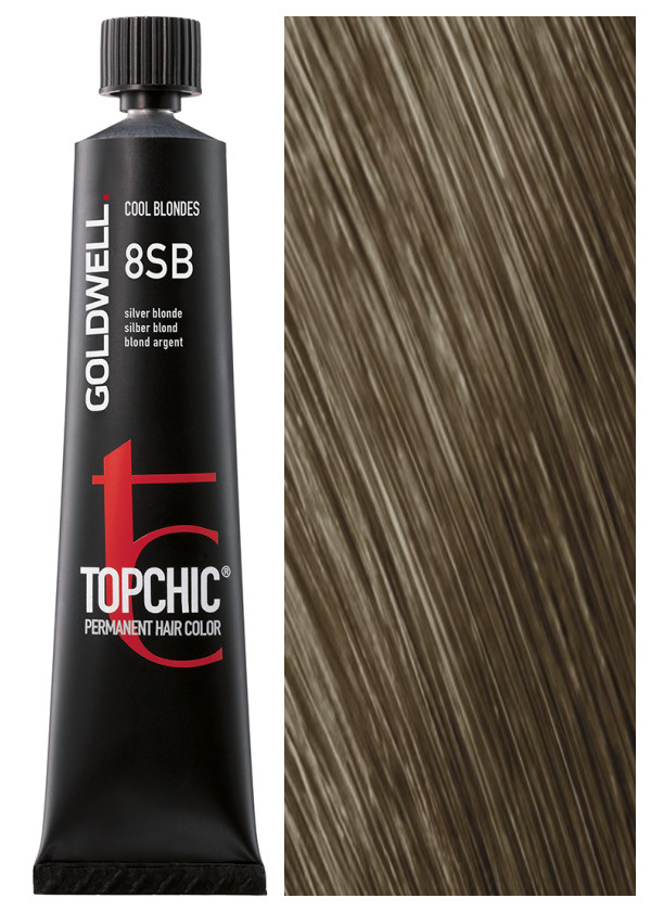 Goldwell Topchic 8SB серебристый блонд 60 мл #1