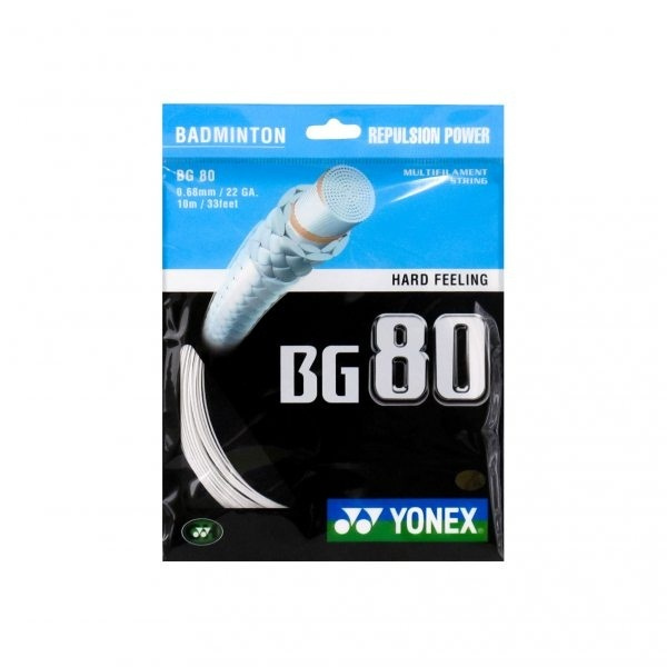 Струна для бадминтона Yonex 10m BG-80, White #1