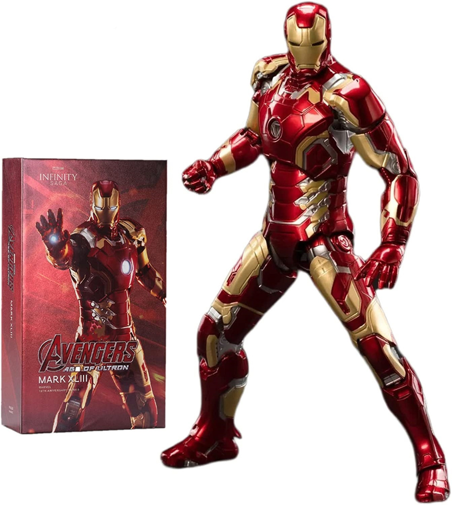 Фигурка Железный человек Marvel ZD Toys 1907-06 Mark 6 свет