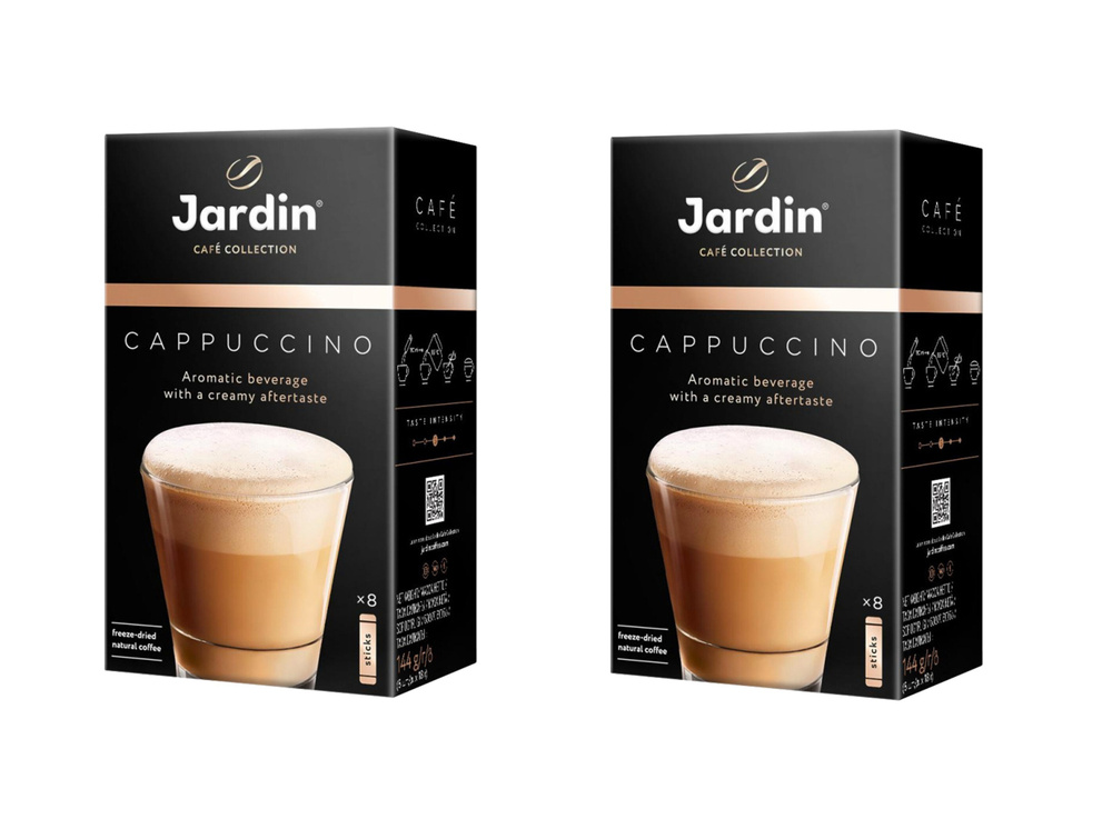 Кофейный напиток растворимый Jardin Жардин Капучино, 3в1, 2уп по 8 шт  #1