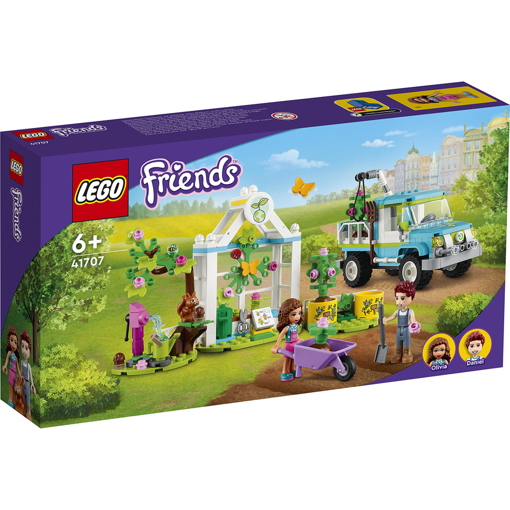 Конструктор LEGO Friends 41707 Машина для посадки деревьев - купить с  доставкой по выгодным ценам в интернет-магазине OZON (544989144)