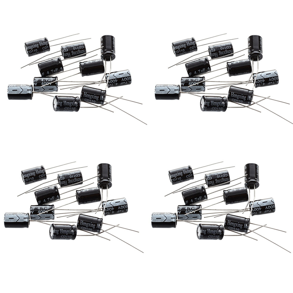 10 радиальных электролитических конденсаторов 4,7 мкФ, 400 В, 105C ...