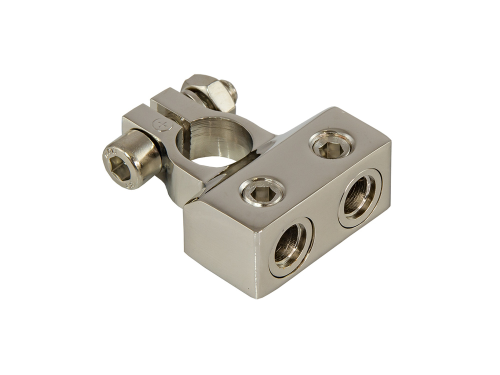 Клемма для аккумулятора, 4/2/0 AWG, плюсовая, BTG, арт BTG-024P ...