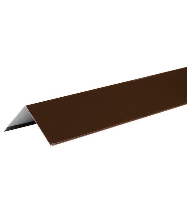 Угол наружный металлический полиэстер Технониколь Hauberk 1250 мм коричневый RAL 8017  #1