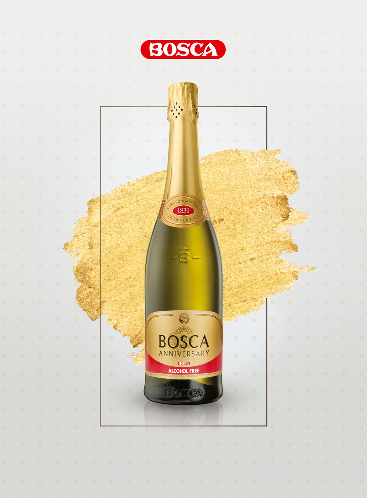 Безалкогольное шампанское Боска Анниверсари 750 мл белое полусладкое  #1