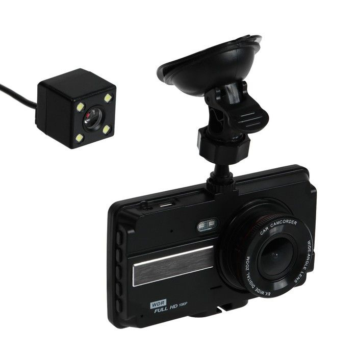 Видеорегистратор Cartage Premium, 2 камеры, FullHD 1080P, IPS 4, обзор 120 градусов  #1