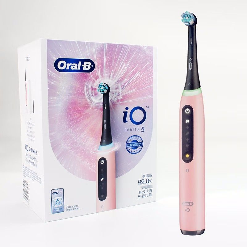 Oral-B Электрическая зубная щетка Oral B iO5, светло-розовый #1