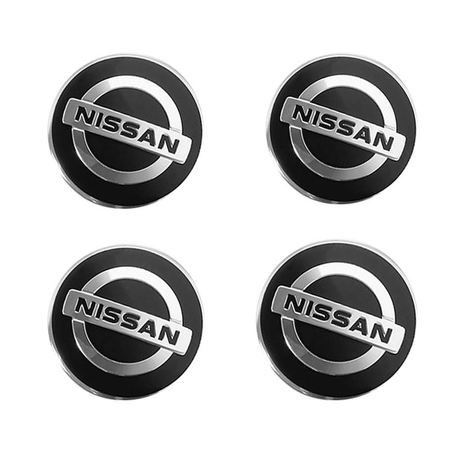 Наклейки из алюминия на колесные диски Nissan black 54 mm сфера/ Наклейки  на колпачки дисков Ниссан черный диаметр 54 мм - купить по выгодным ценам в  интернет-магазине OZON (724798340)