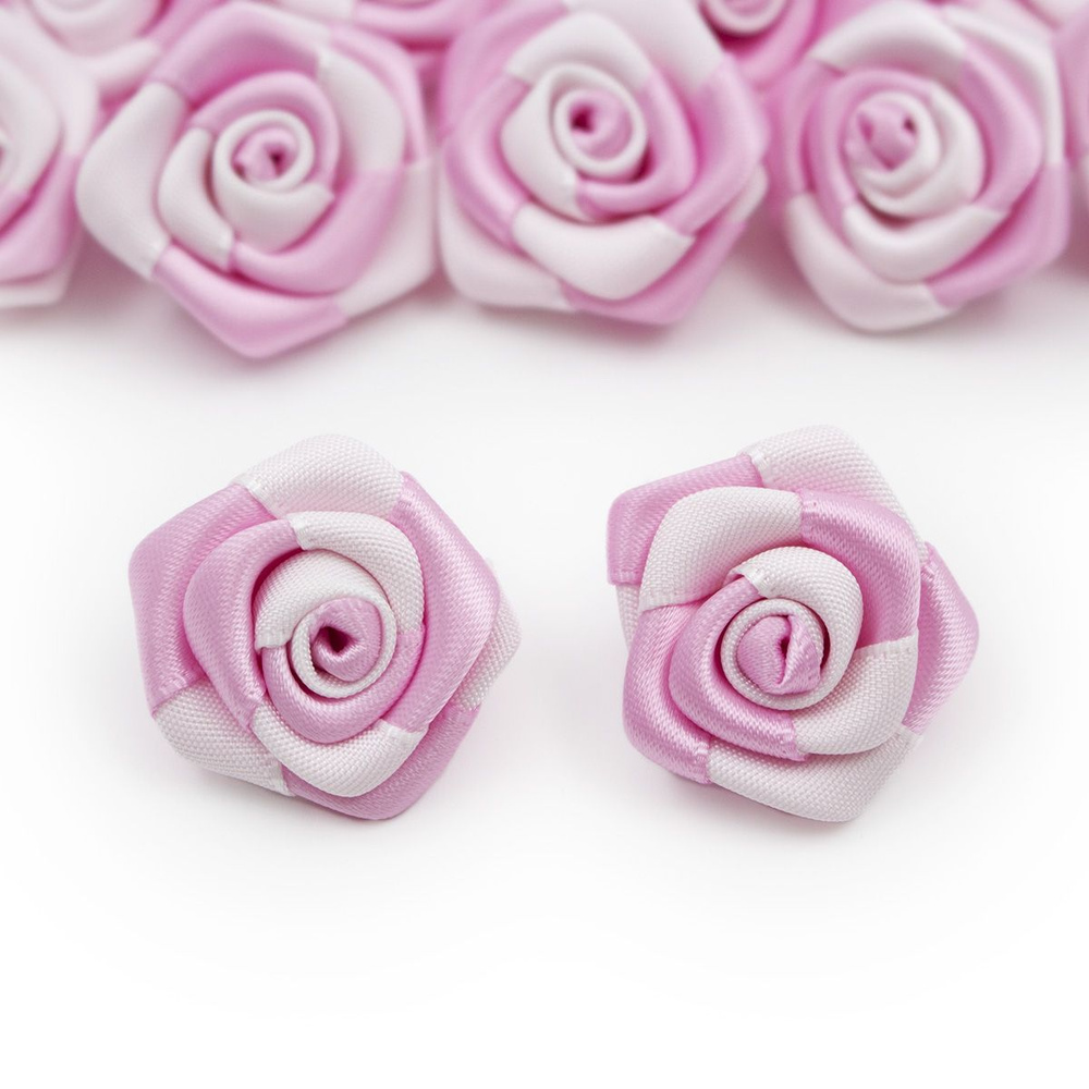 Цветы пришивные двухцветные Айрис, Роза 2,5 см, цветочки для рукоделия,скрапбукинга - купить с доставкой по выгодным ценам в интернет-магазинеOZON (730336660)