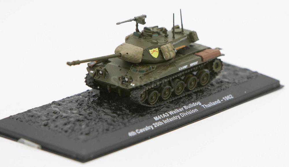 Военная техника, Танк, M41 A3, Walker Bulldog 1962, Altaya, коллекционная модель  #1