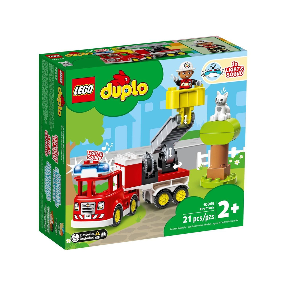 Конструктор LEGO DUPLO Town Пожарная машина, 21 деталь, 2+, 10969