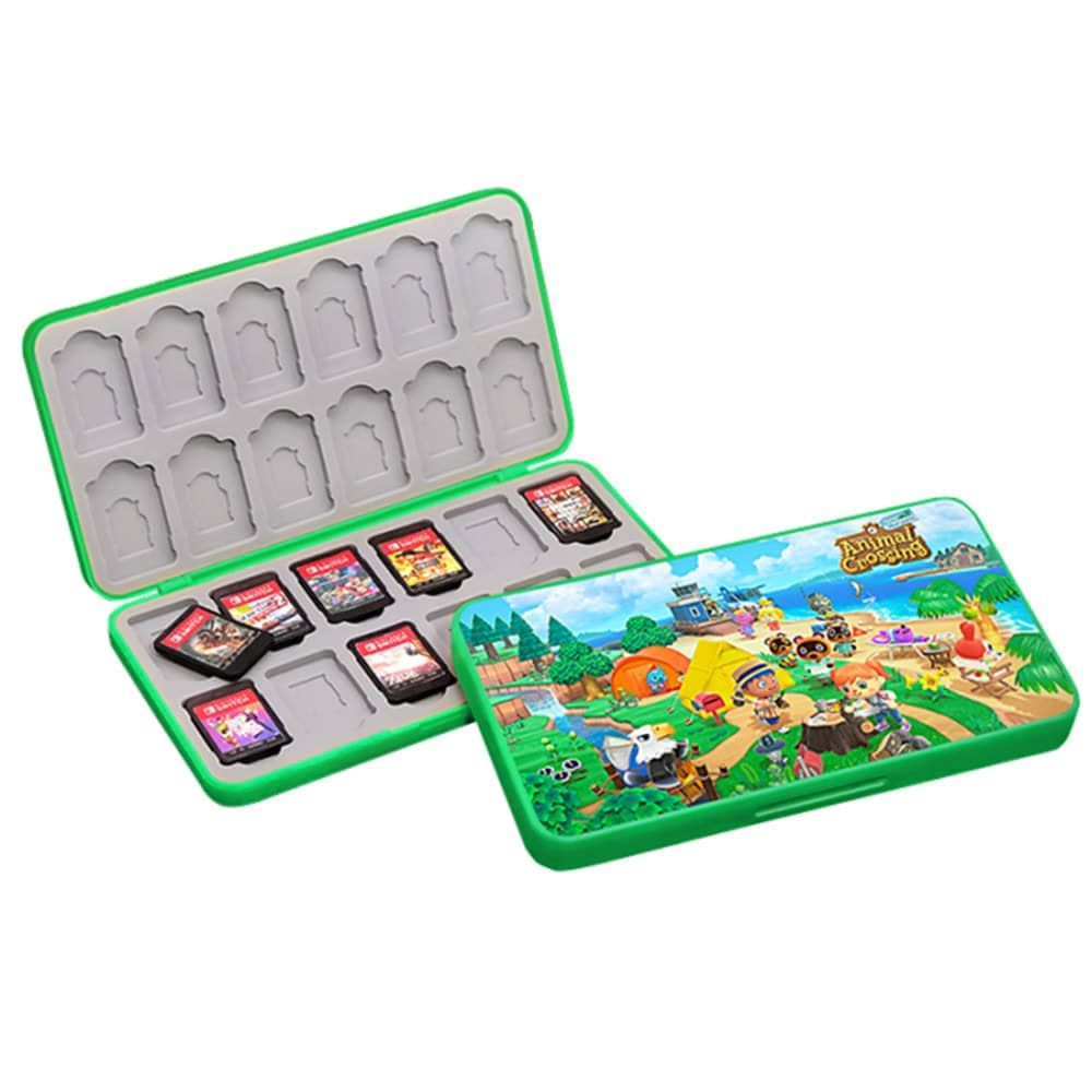 Кейс-футляр для хранения 24 картриджей (игр) Nintendo Switch Premium Game  Card Case Animal Crossing