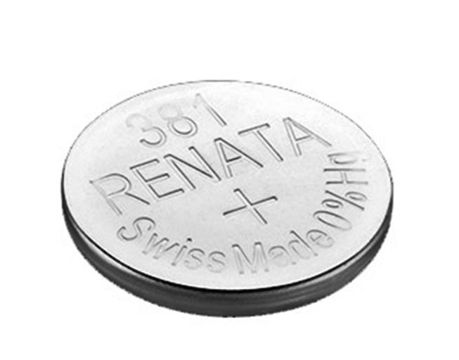 Renata Батарейка 381, 391 (SR55, SR1120), Оксид-серебряный тип, 1,55 В, 1 шт  #1