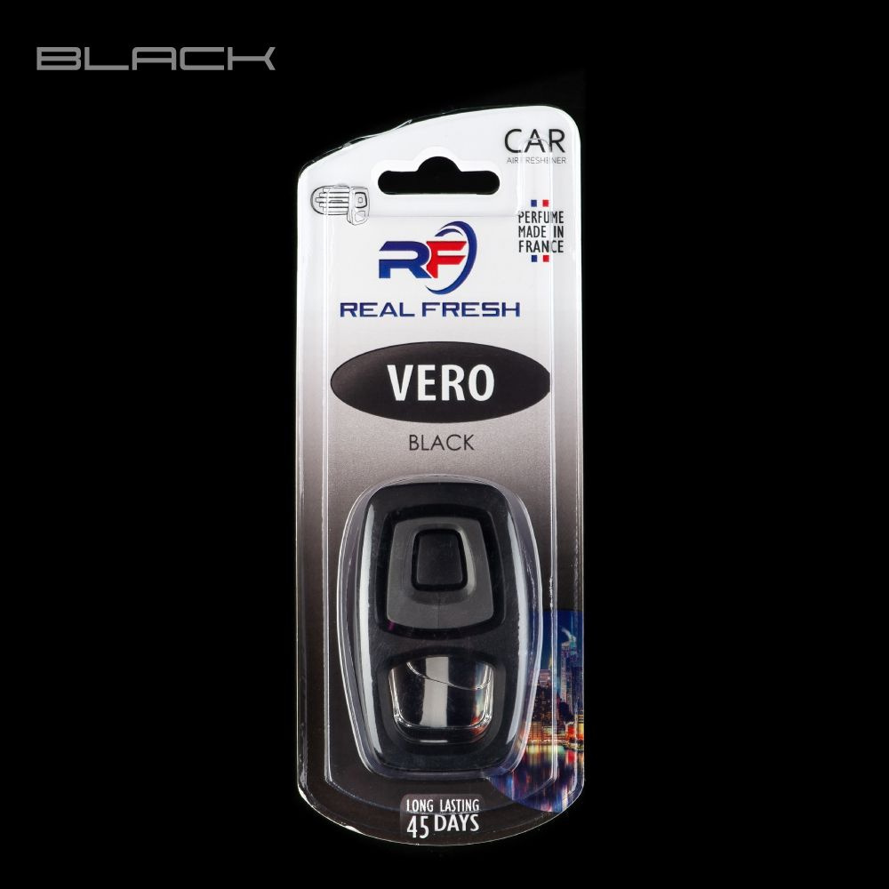 Ароматизатор для автомобиля Air freshener REAL FRESH VERO 8ml (Black / Блэк)  #1