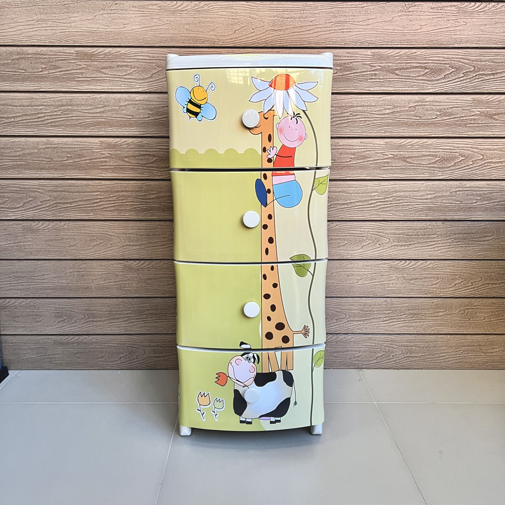 Комод пластиковый детский "Giraffe" 40*47*98 см #1