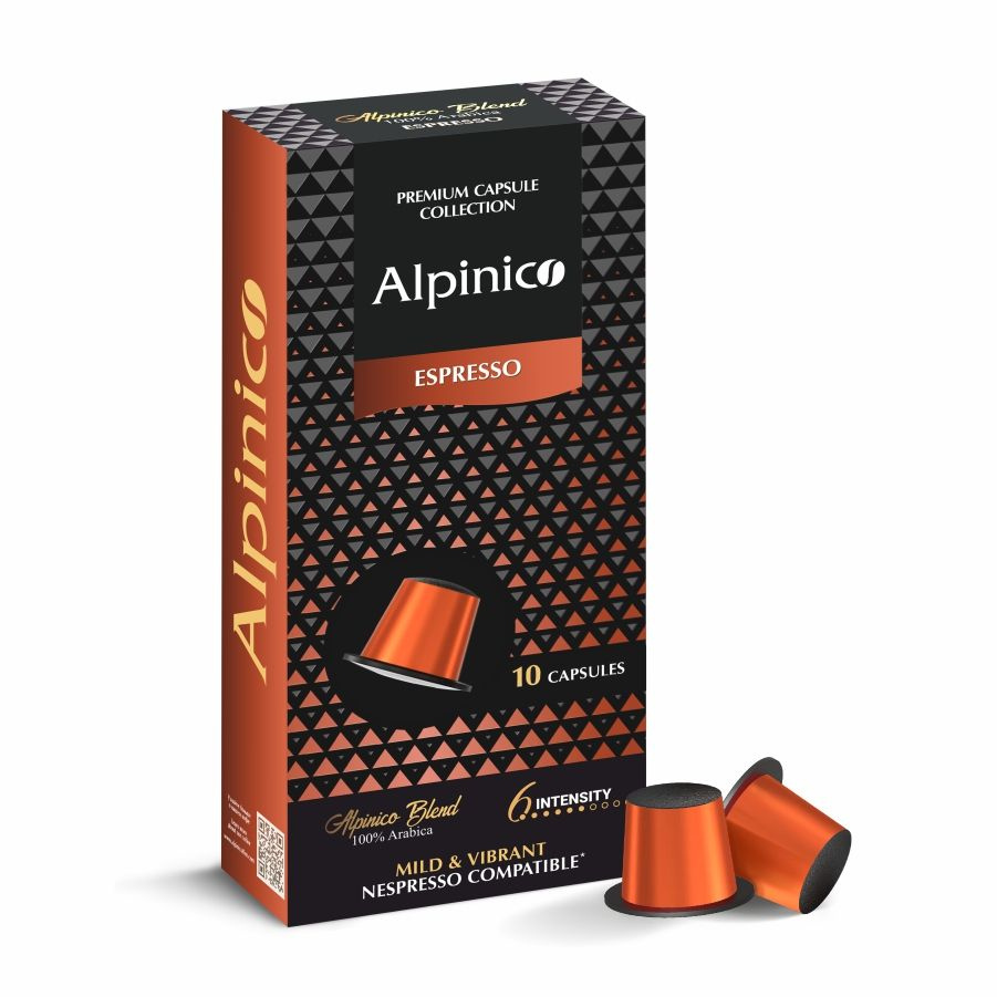 Кофе в капсулах Alpinico Espresso для системы Nespresso Неспрессо, 100% Арабика, 10 шт  #1