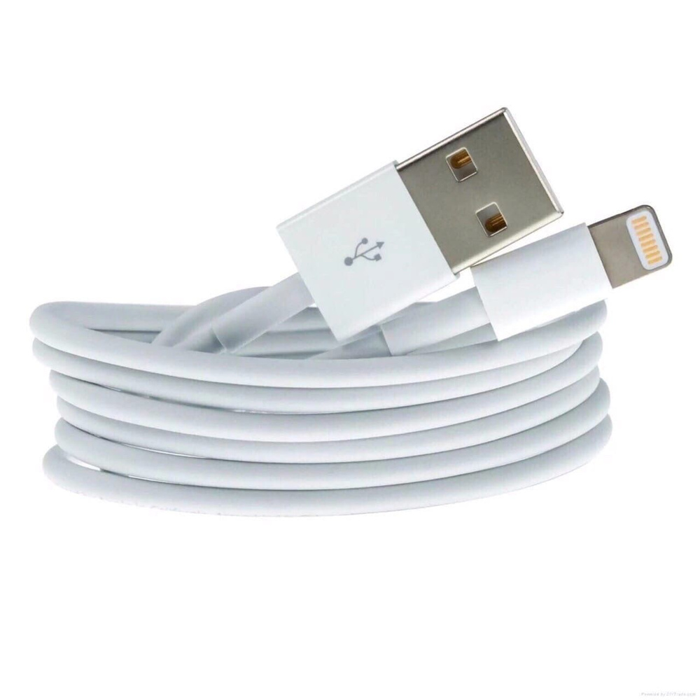 USB кабель для iPhone 5/6/7 моделей ОРИГИНАЛ (чип MFI) 1М белый REXANT