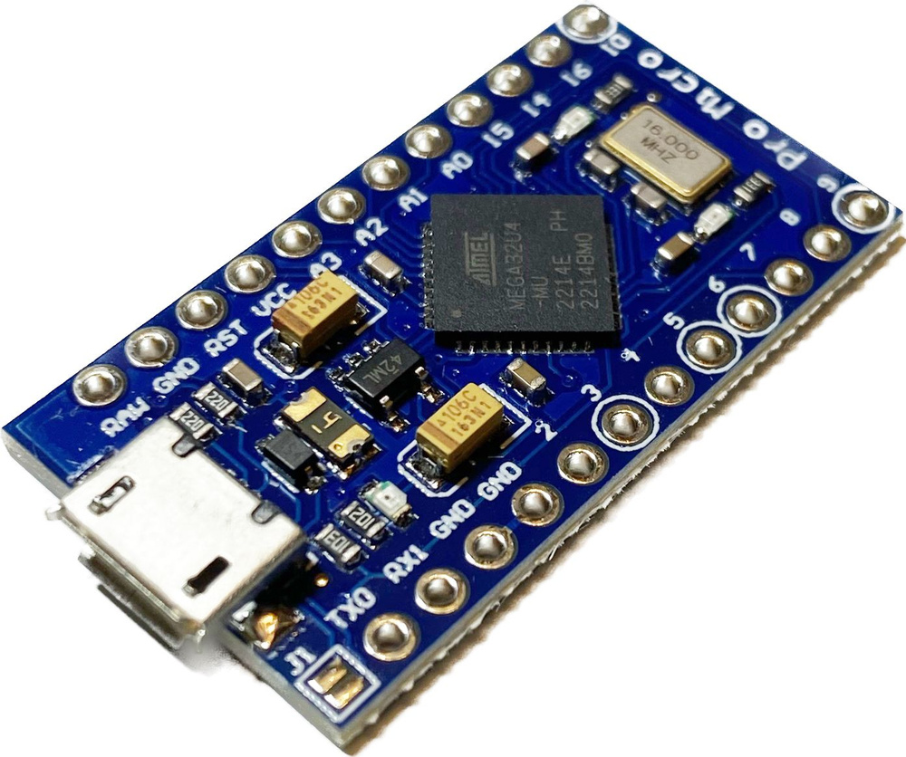 Микроконтроллер Arduino Pro Micro на базе процессора ATmega32u4 / С ...