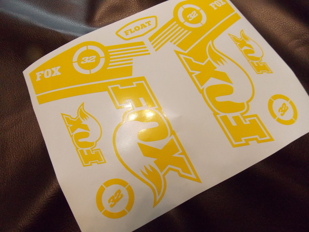 Наклейки Fox 32 float 2012 для велосипеда на вилку, MTB Stickers #1