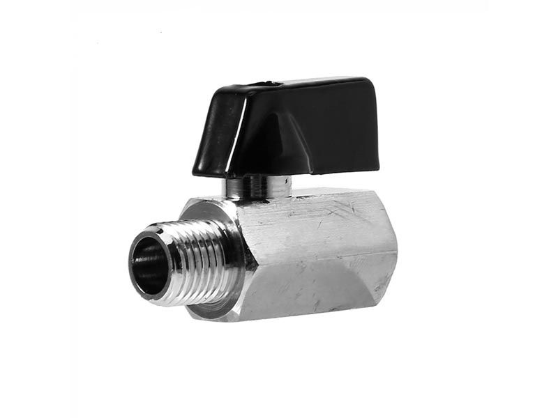 Кран воздушный шаровый 1/4" внутренняя резьба х 1/4" внешняя резьба ...