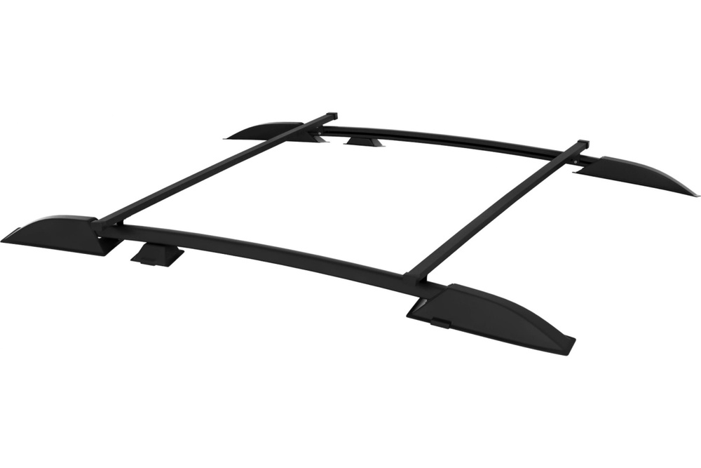 Рейлинги крыши с поперечинами, алюминий, черный, (PT GROUP, арт.LNV551504, 4 шт, крепеж) для Chevrolet #1