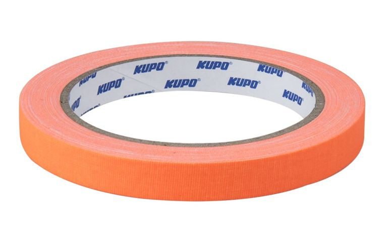 Скотч-тейп Kupo CS-1215OG Cloth Spike Tape, 12mm*13,72m, оранжевый #1