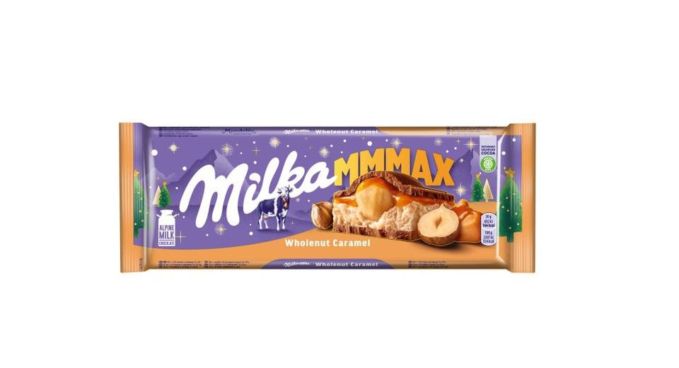 Шоколад Milka молочный с карамелью и фундуком, 300 г #1