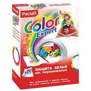 Салфетки для стирки Palcan Color Expert защита белья от окрашивания 20 шт  #1