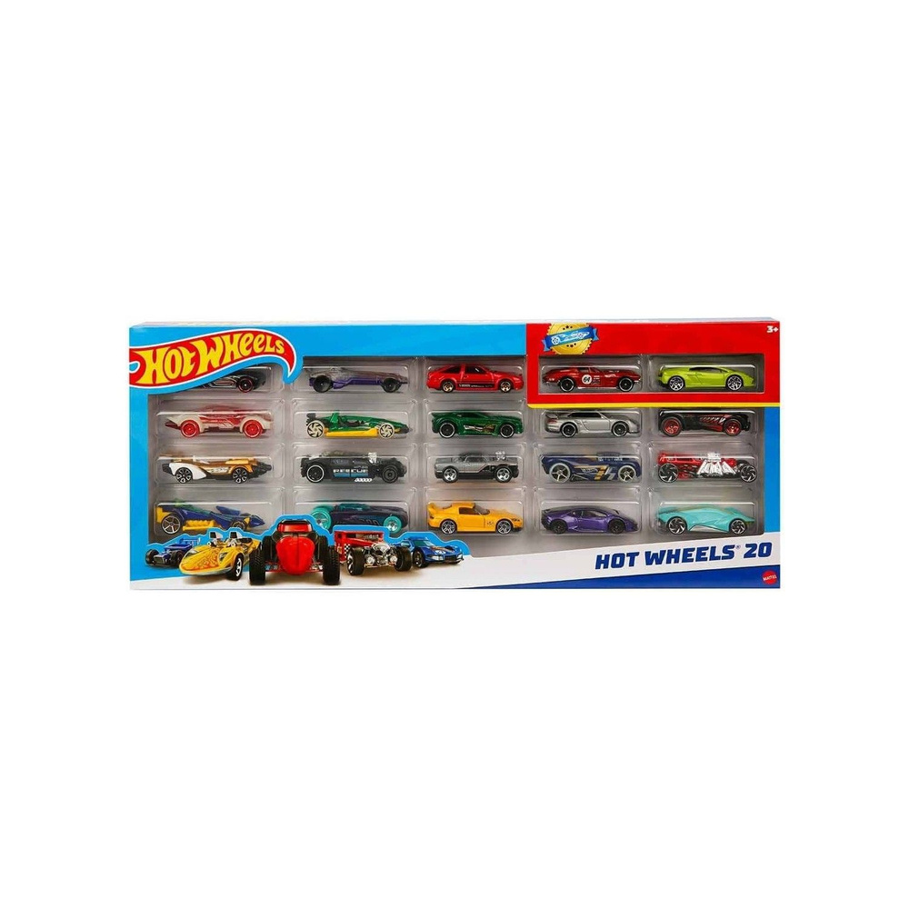 Hot Wheels (Mattel) Подарочный набор из 20 машинок Hot wheels / 20-Car Gift  Pack H7045 - купить с доставкой по выгодным ценам в интернет-магазине OZON  (1442655734)